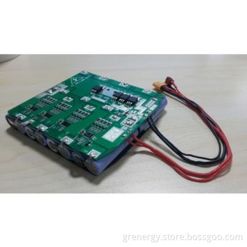 60V 2900mAh Li-ion battery pack for self-balancing unicycle, Samsung 18650 cell 16S1P with BMS